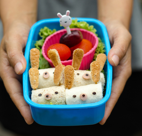 Niebieskie bento dla dzieci