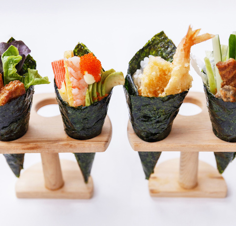 Temaki - klasyczne japońskie rożki sushi