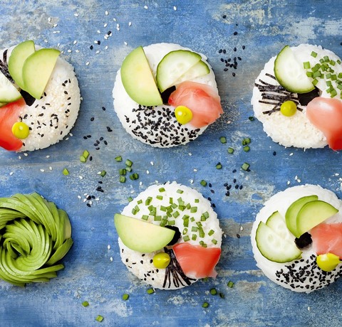 Wegańska wersja sushi na słodko