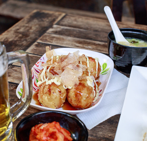 Obiad z ośmiornicy Takoyaki