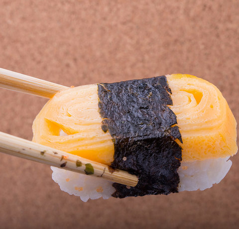 Japońskie sushi - Krewetki i Tamagoyaki
